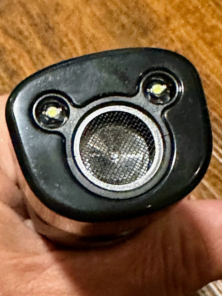 A top view of the device.