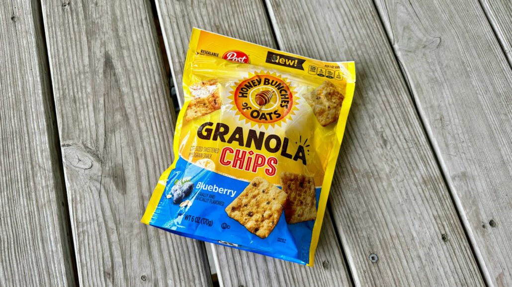 Featured image for the post, Honey Bunches of Oats Granola Chips (Blueberry) Review: A Great Sweet Snack Without the Sugar Overload.
