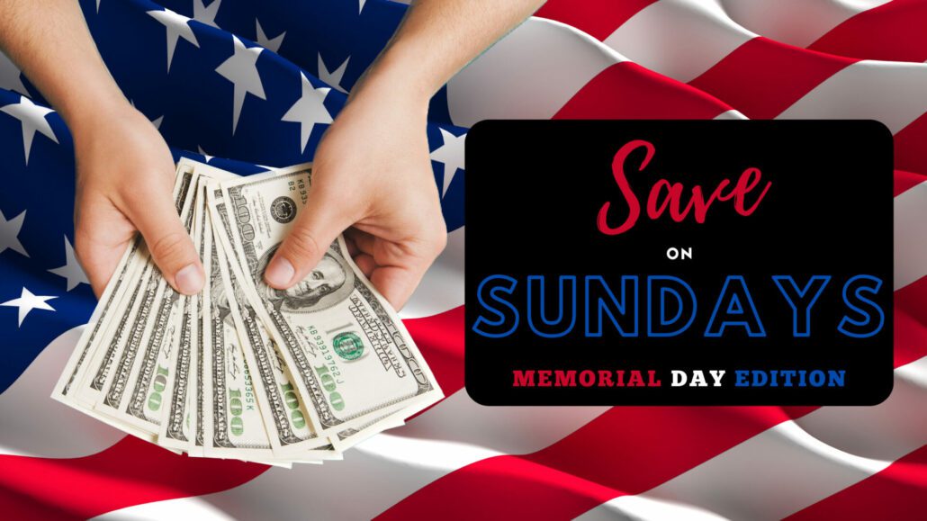Featured image for the post, Save on Sundays: Amazon Memorial Day Sale Edition".