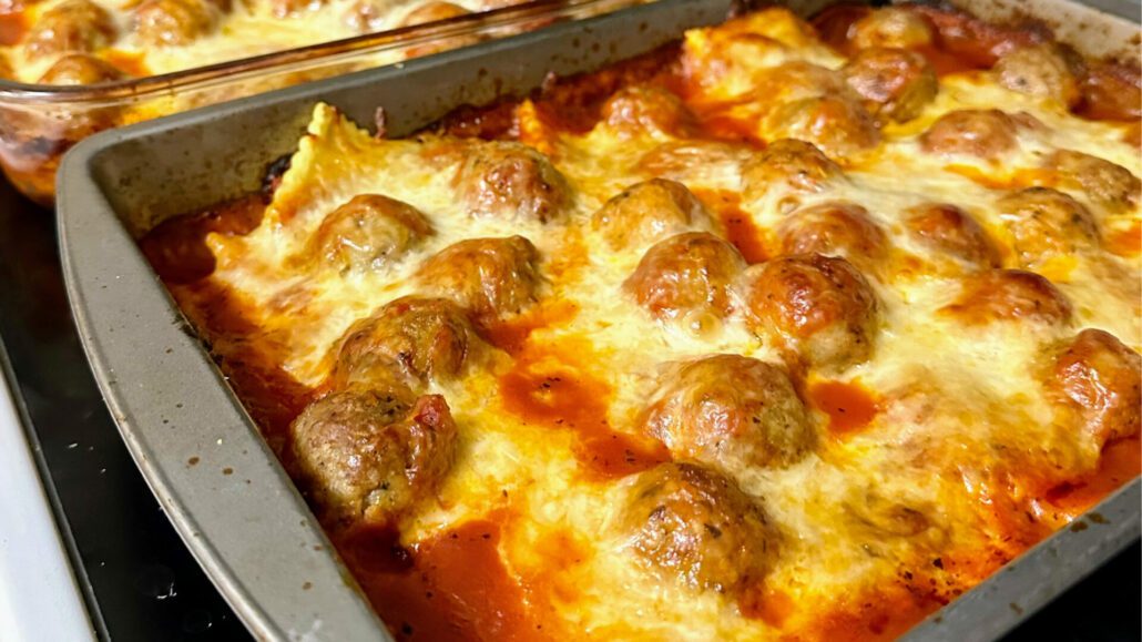 Ravioli and Meatball Casserole