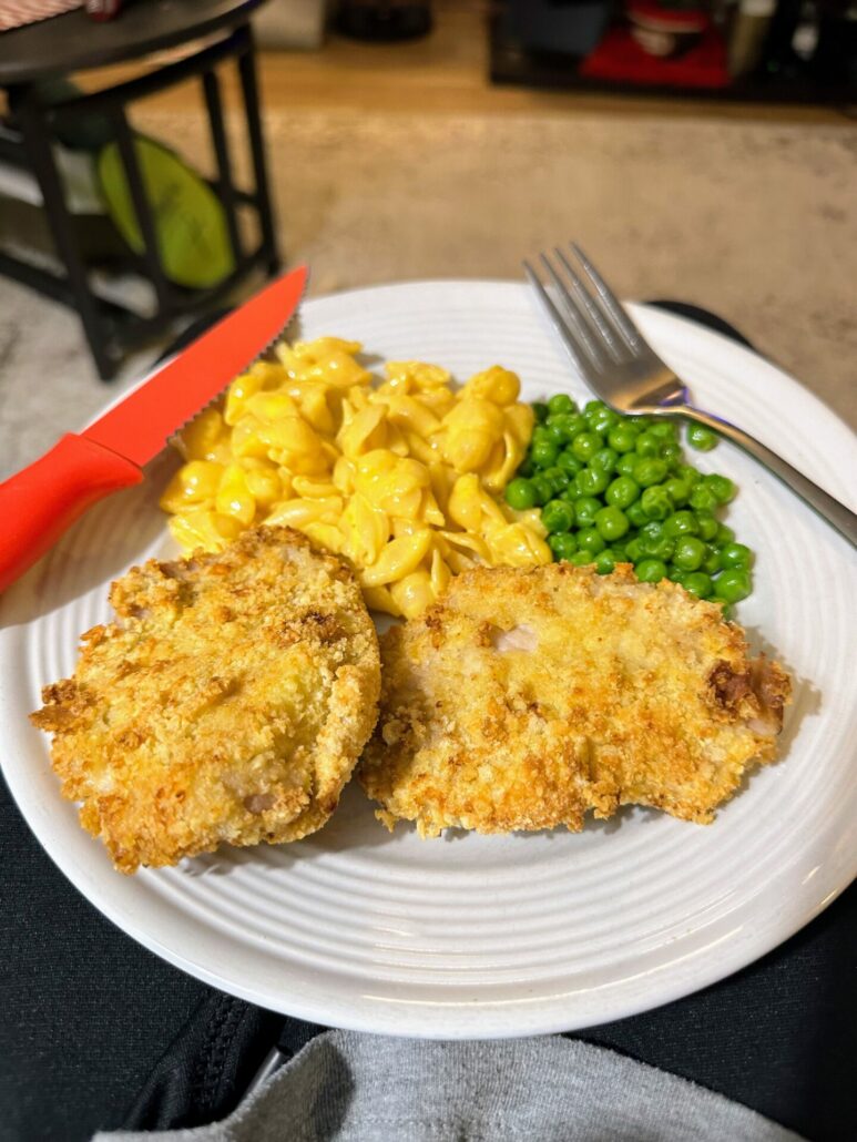 Air Fryer Pork Chops Dinner