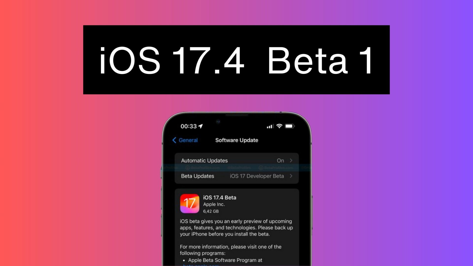 iOS 17.4 Beta 1