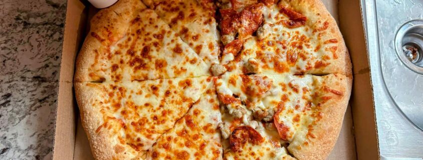 Papa John's Cheesy Calzone Epic Stuffed Crust Pizza