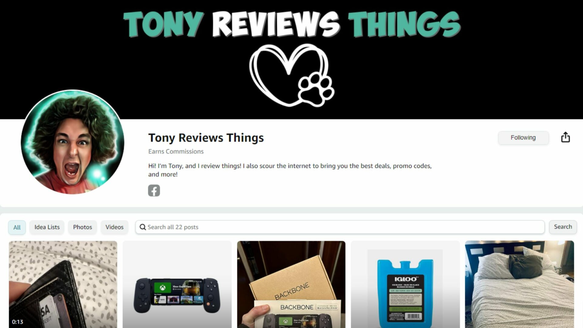 Tony Reviews Things is now in the Amazon Influencer Program!