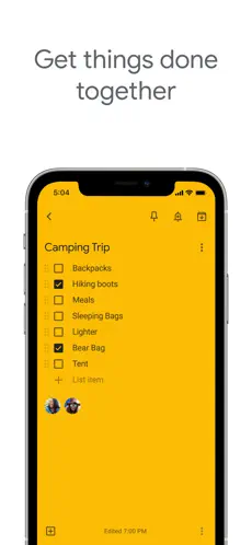 Google Keep Screenshot