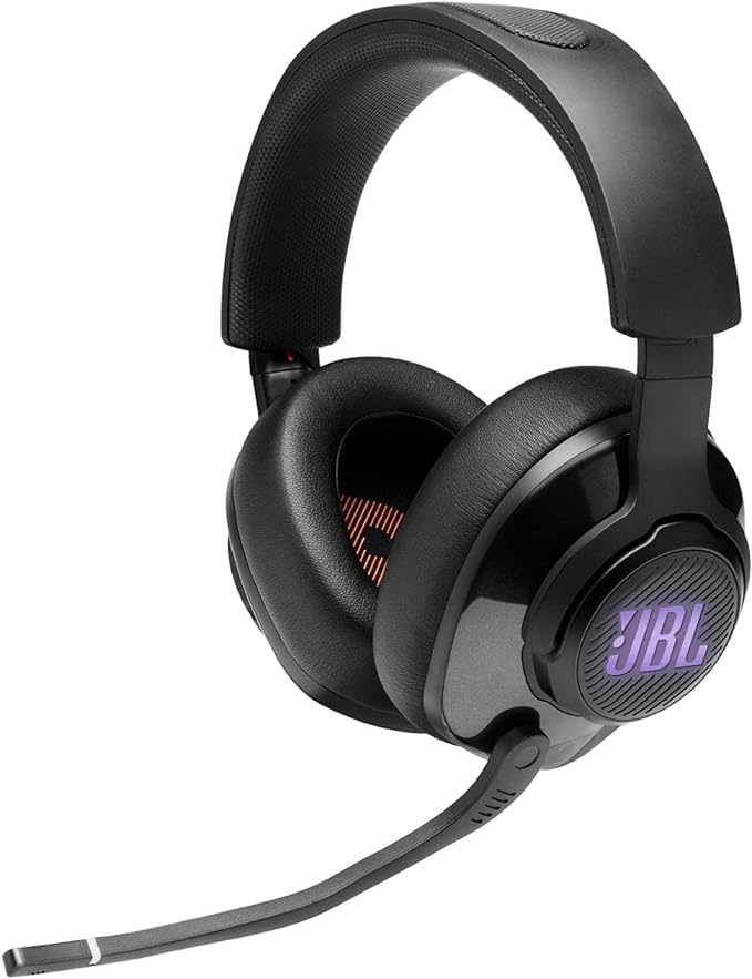 JBL Quantum 400 - Wired Over-Ear Gaming Headphones with USB and Game-Chat Balance Dial - Black, Large