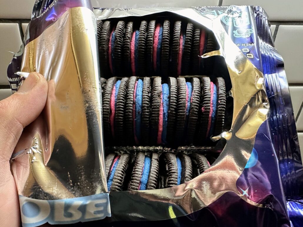 OREO Space Dunks in their packaging