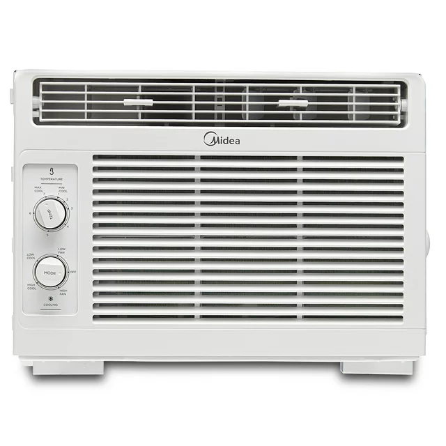 Midea 5,000 BTU 150 Sq Ft Mechanical Window Air Conditioner, White, MAW05M1WWT