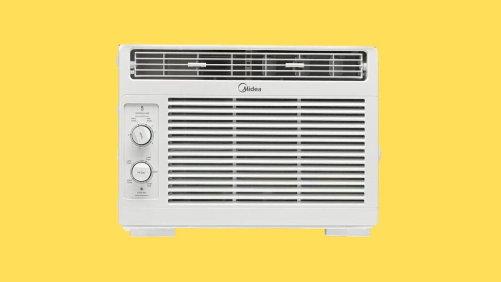 Midea 5,000 BTU 150 Sq Ft Mechanical Window Air Conditioner, White,