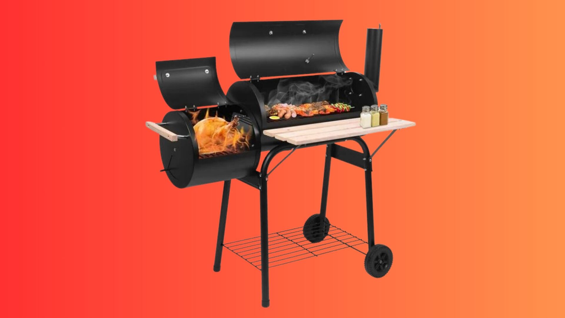 Zimtown BBQ Charcoal Grill On Sale at Walmart for $119.99 (Orig. $173.99)