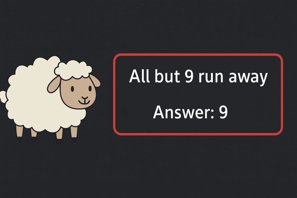 Cartoon-style illustration of a user testing DeepSeek AI with a logic puzzle on a digital interface