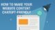 Illustration of a blog post under a spotlight with ChatGPT highlighting content, representing AI-optimized, ChatGPT-friendly web content