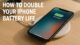 How to extend iPhone battery life – iPhone charging on wireless pad with battery at 76 percent, blog title displayed on screen