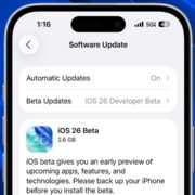 ios 26 beta 1 update banner