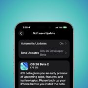 ios 26 developer beta 2 banner