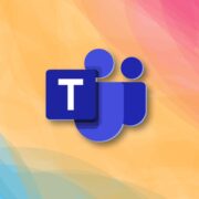 Microsoft Teams logo on colorful background representing the new built-in countdown timer feature