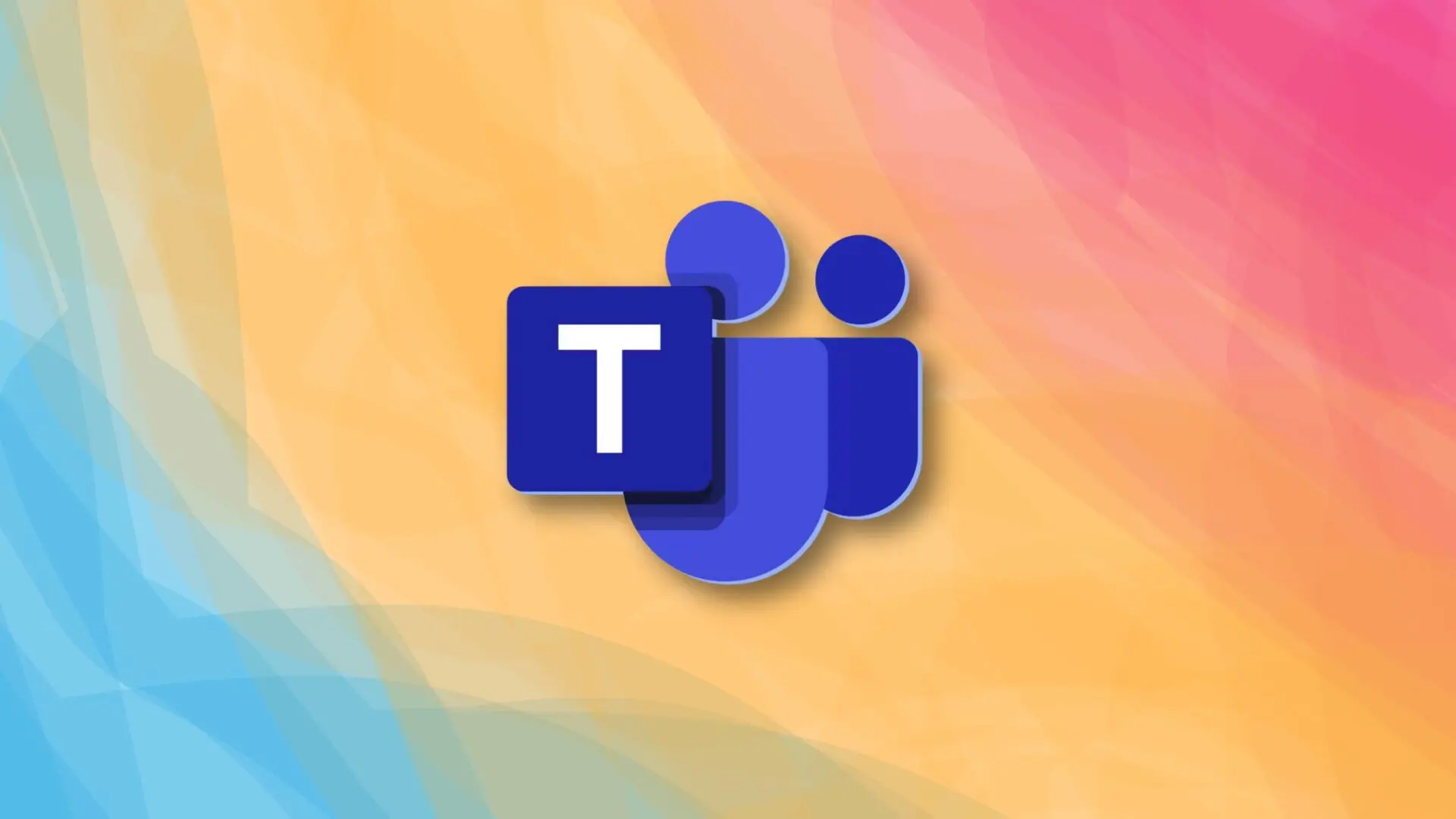 Microsoft Teams logo on colorful background representing the new built-in countdown timer feature
