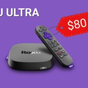 Roku Ultra 2024 streaming device on sale for $80 with voice remote