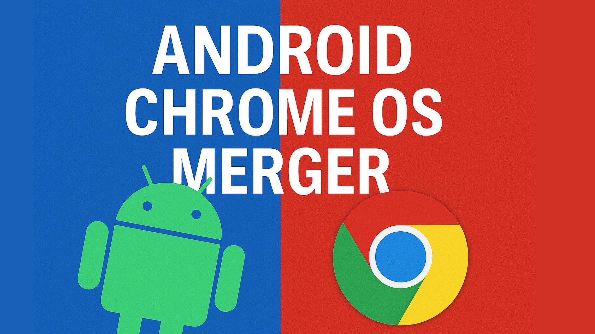 android chrome os merger