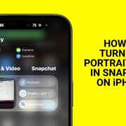 how to turn off portrait mode snapchat iphone banner