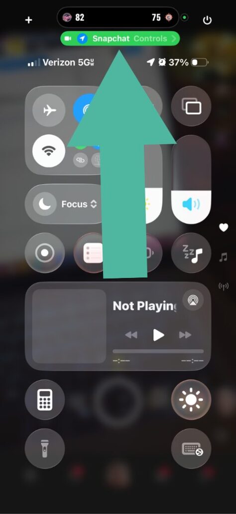 ios 26 control center screenshot