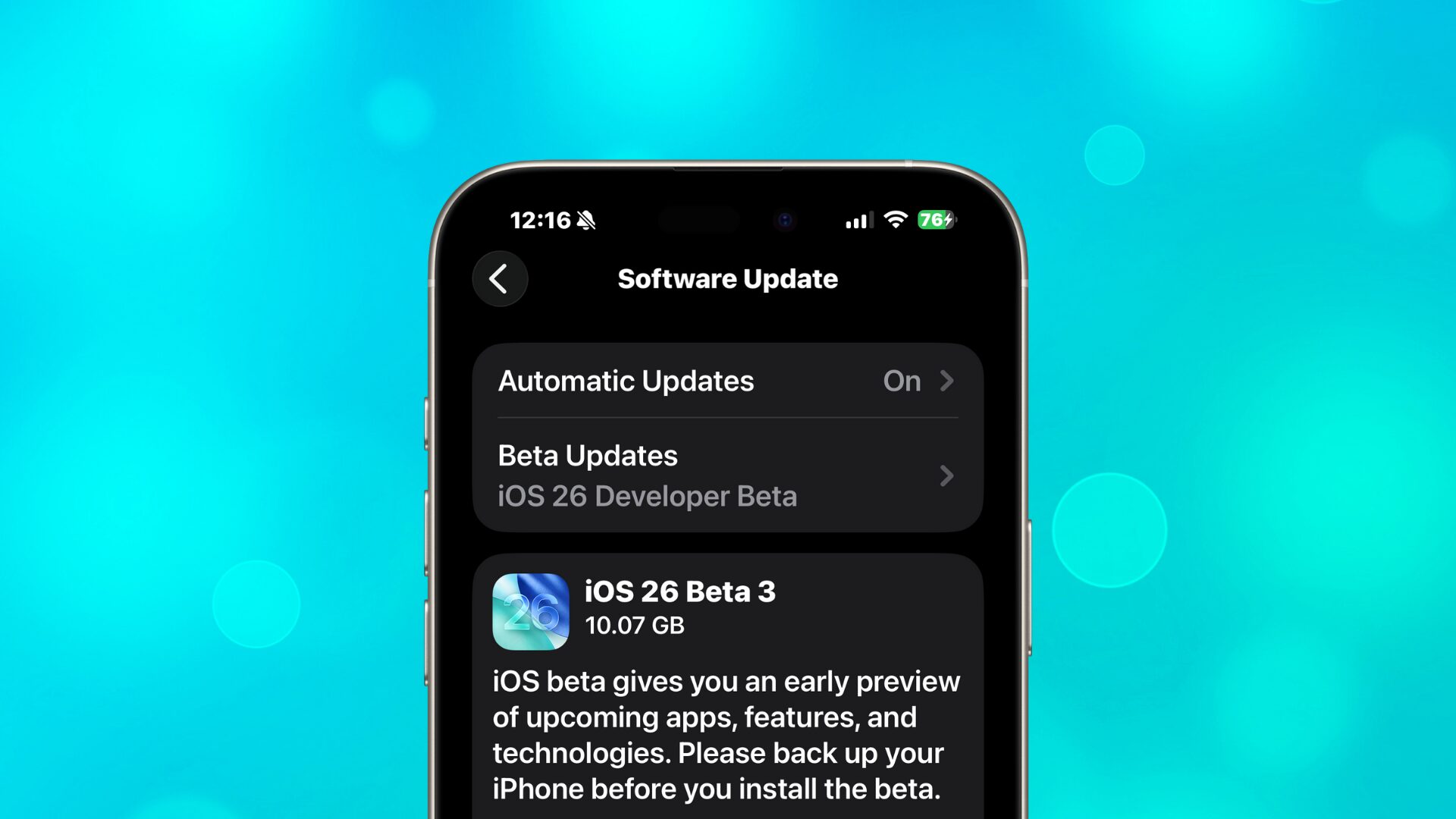 ios 26 developer beta 3