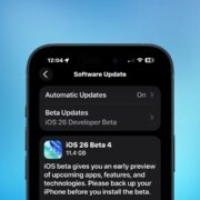 ios 26 developer beta 4 banner