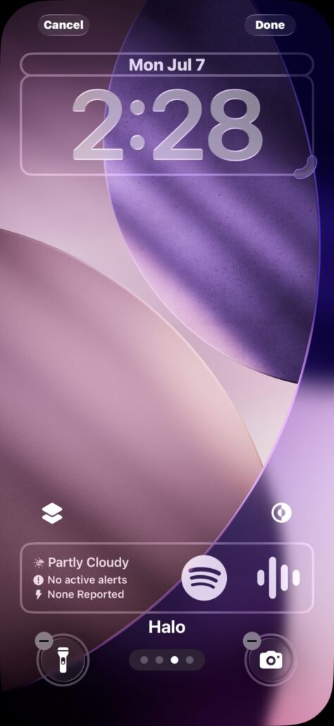 ios 26 wallpaper halo