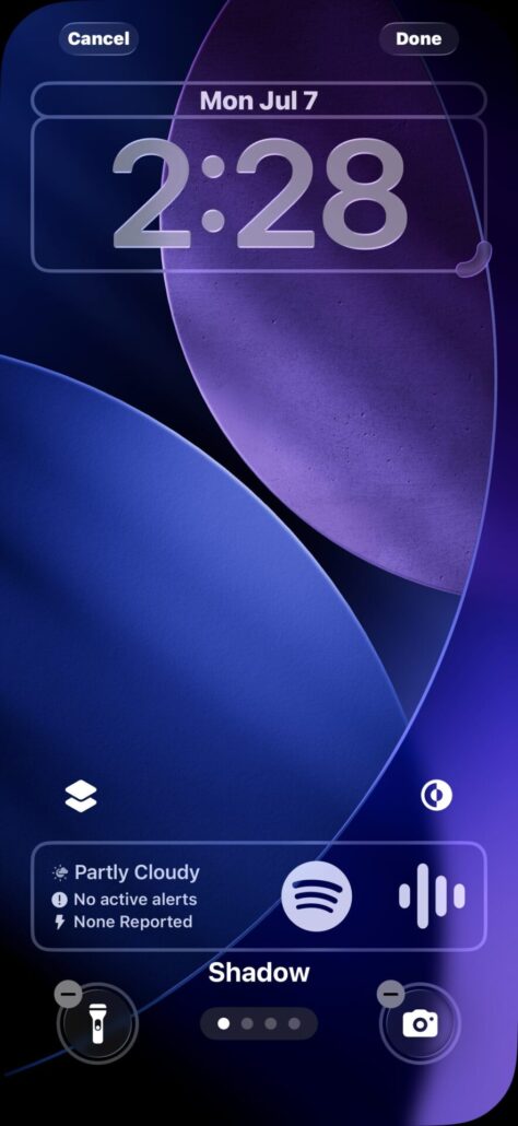 ios 26 wallpaper shadow