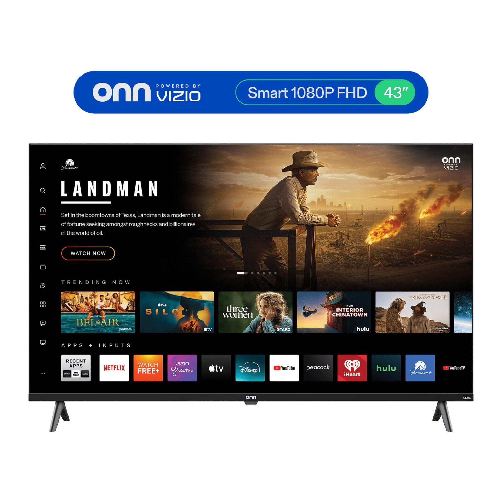onn 43″ Class 1080P FHD Smart TV
