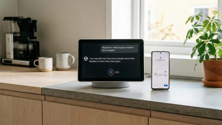Force Gemini upgrade Google Home speaker with Google Home app setup screen