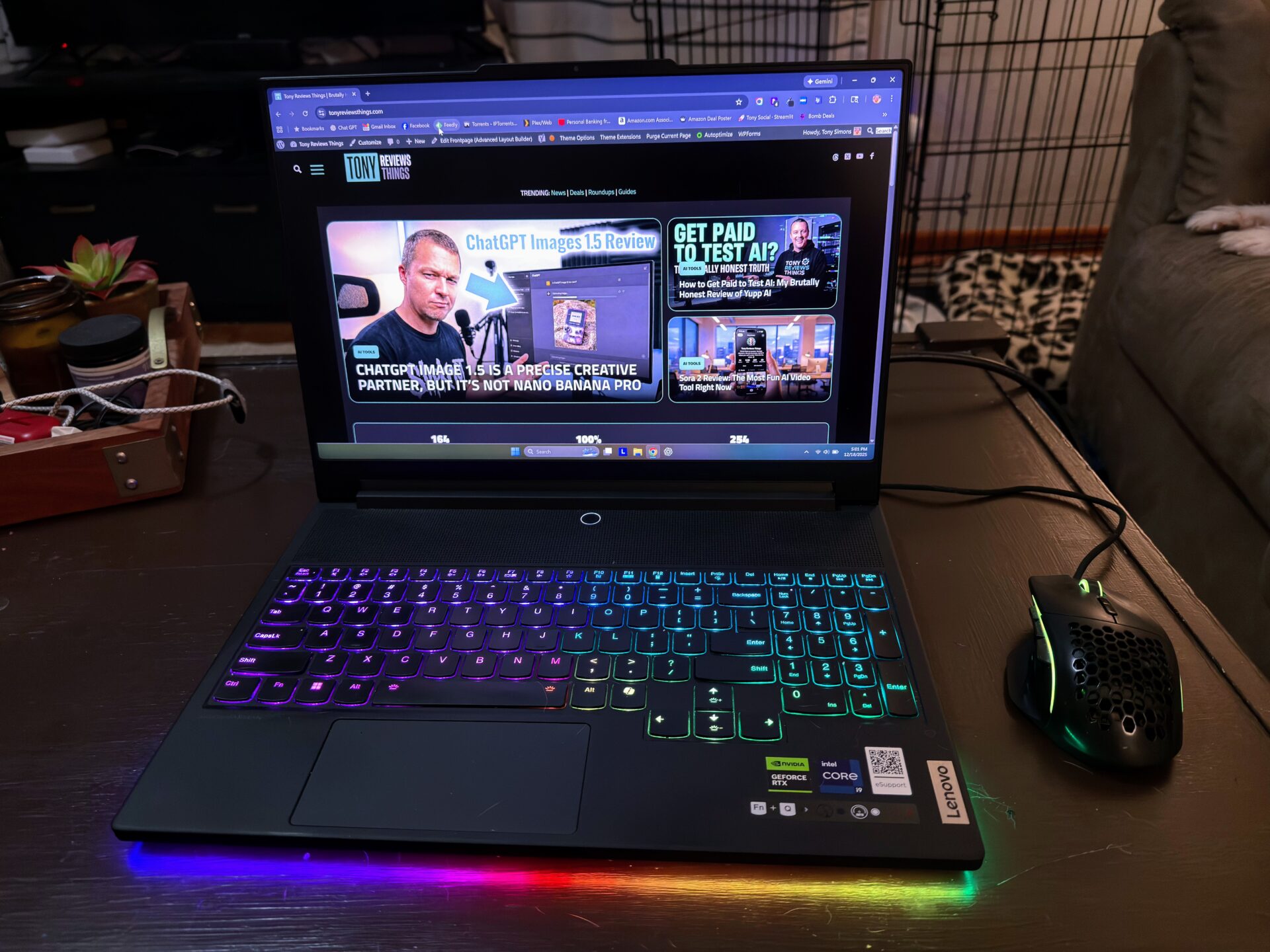 Lenovo Legion 9i Gen 10 laptop for professional video editing setups in 2026.