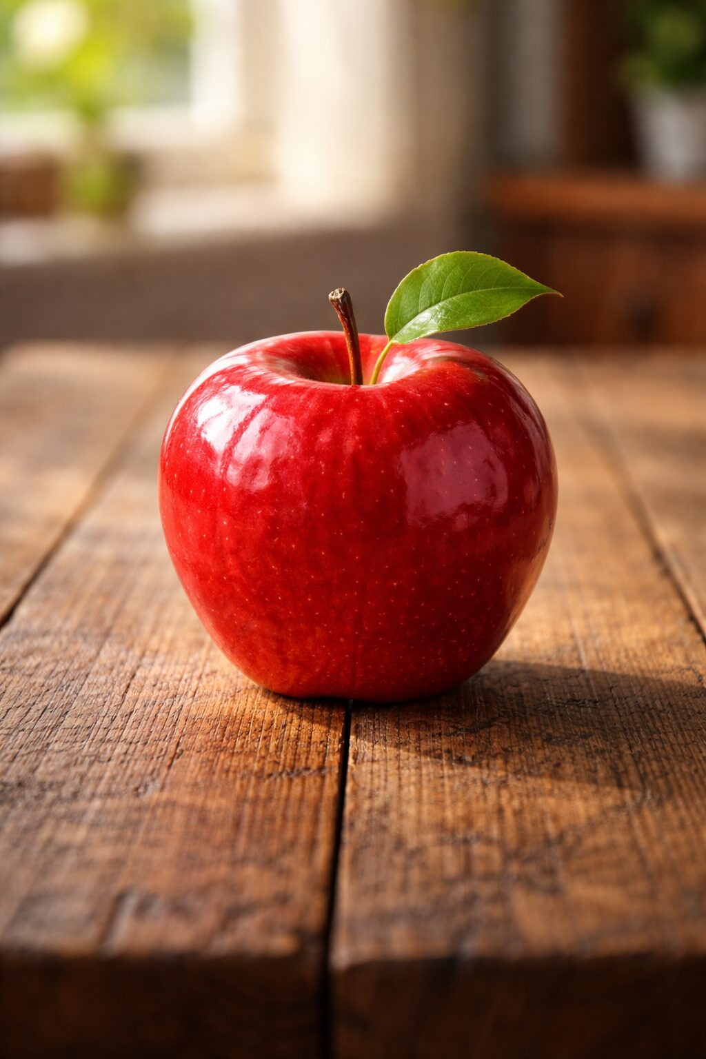 Red apple photorealism