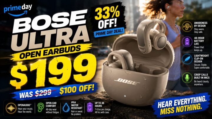 Bose Ultra Open Earbuds Drop to 9 on Amazon for Prime Day (33% Off) Bose Ultra Open Earbuds Drop to 9 on Amazon for Prime Day (33% Off)