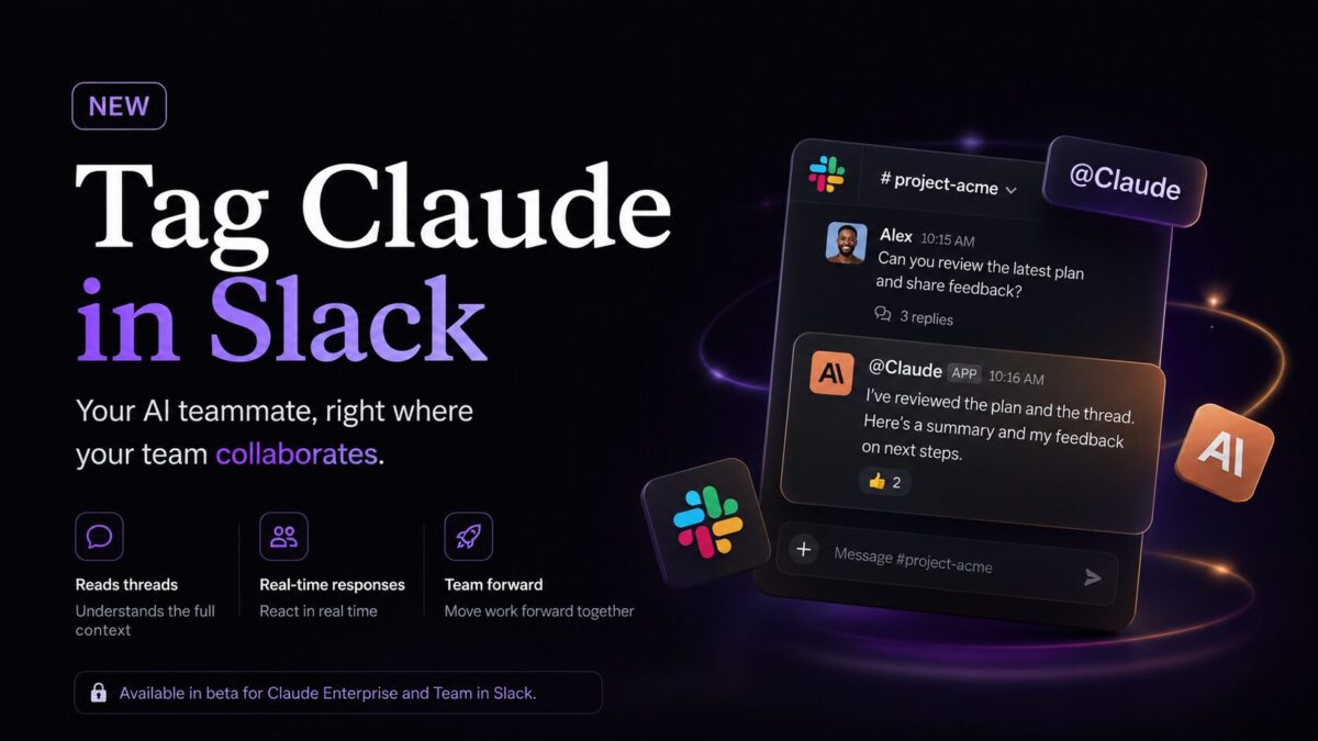 Anthropic Just Turned Claude Into a Slack Coworker: Meet @Claude