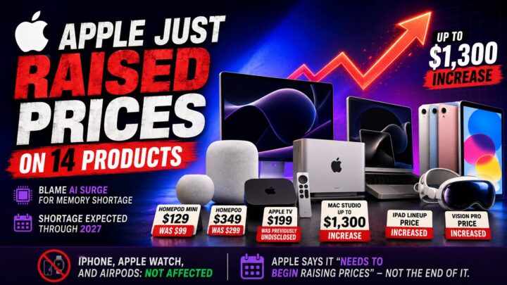 Apple Explains Why It Just Raised Prices on 14 Products