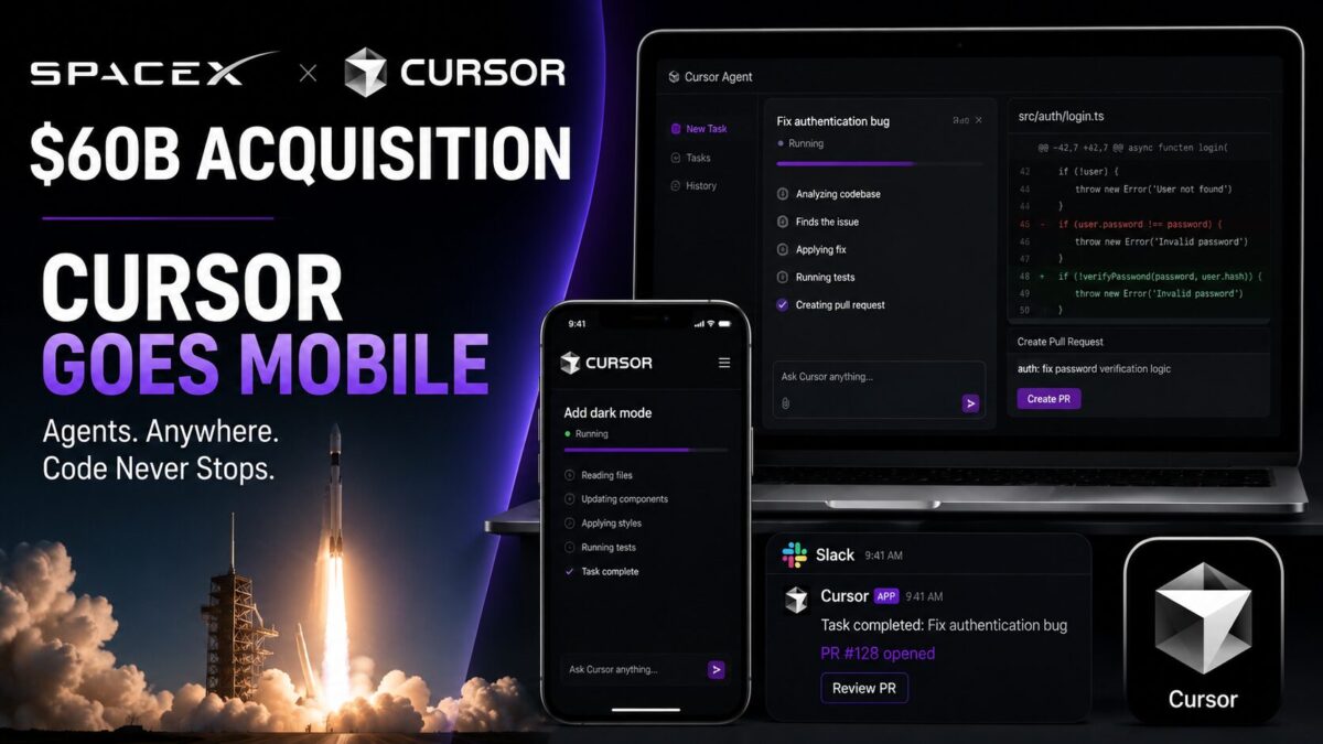 Cursor Just Went Mobile, the Same Day SpaceX Bought It for B Cursor Just Went Mobile, the Same Day SpaceX Bought It for B