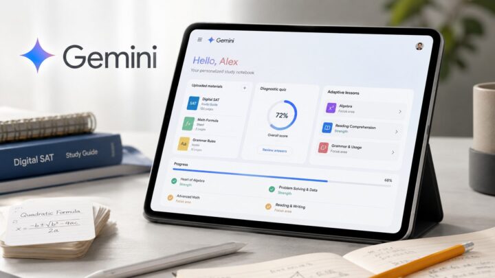 Gemini Just Got Study Notebooks: Personalized Lessons, SAT Prep, and Real Progress Tracking
