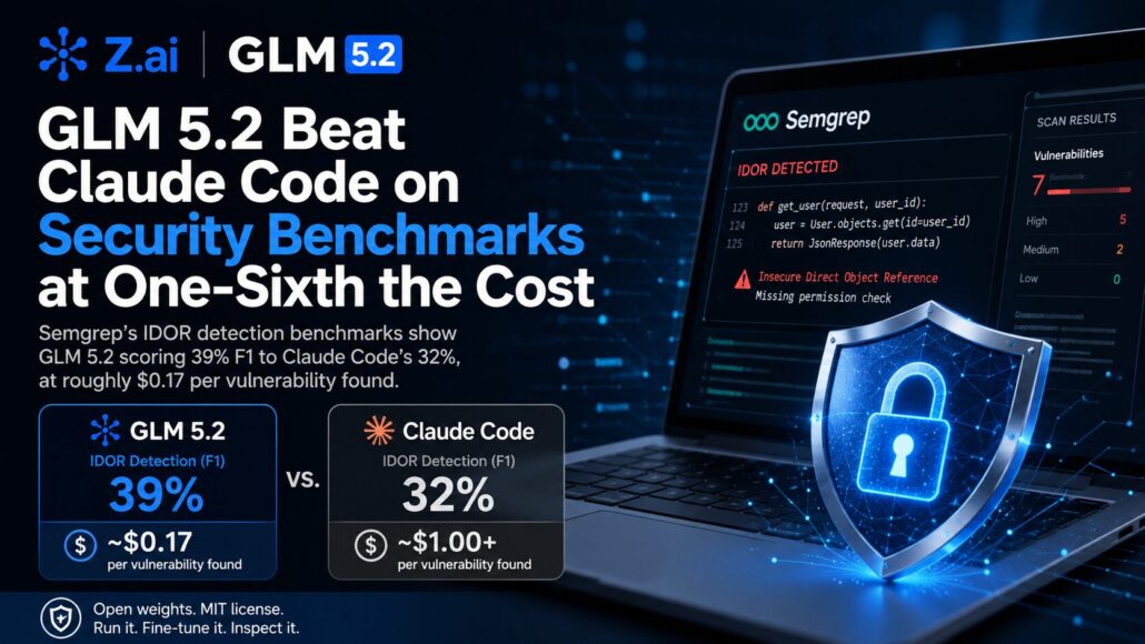 GLM 5.2 Beat Claude Code on Security Benchmarks at One-Sixth the Cost
