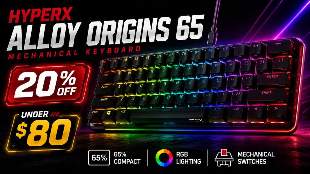 HyperX Alloy Origins 65 Keyboard Drops to .99 (20% Off) HyperX Alloy Origins 65 Keyboard Drops to .99 (20% Off)