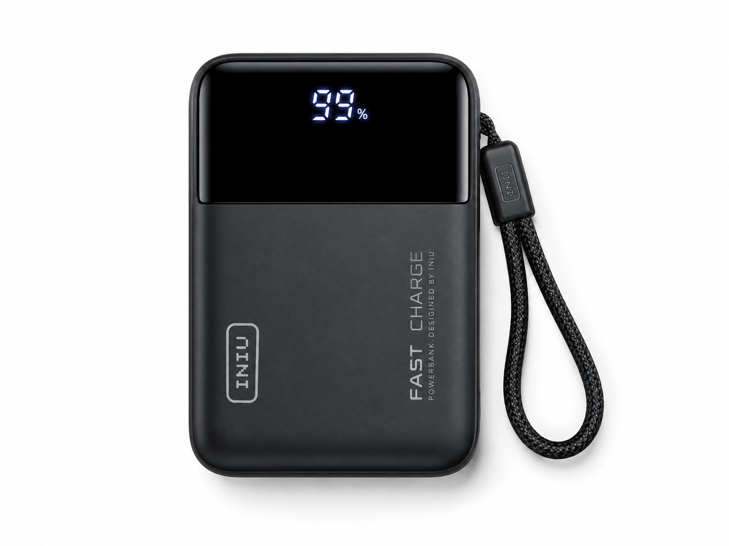 INIU Cougar P63 front display showing battery percentage