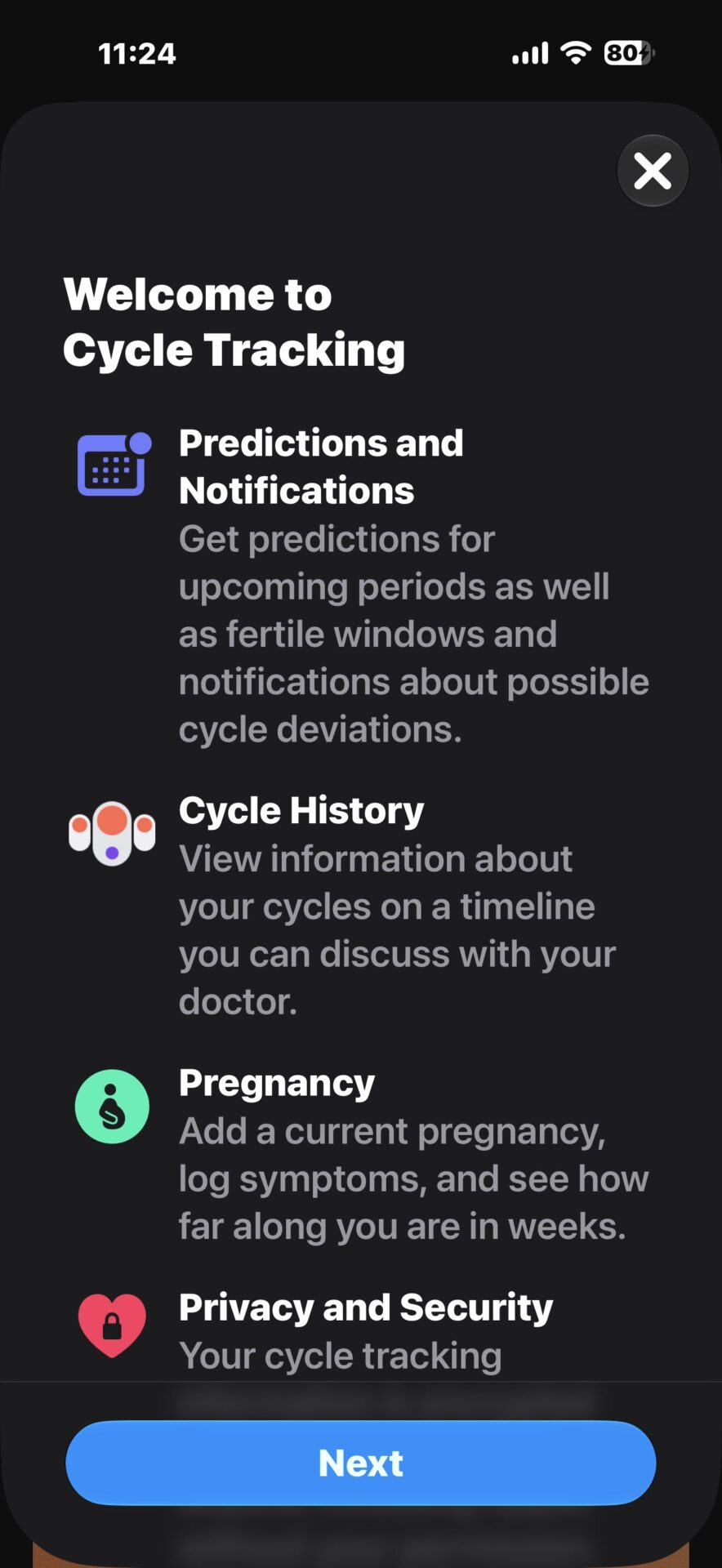 Cycle Tracking perimenopause detection in iOS 27 Health app