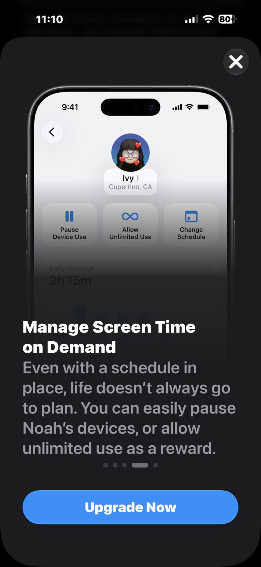 Screen Time on-demand adjustment in iOS 27 Parental Controls