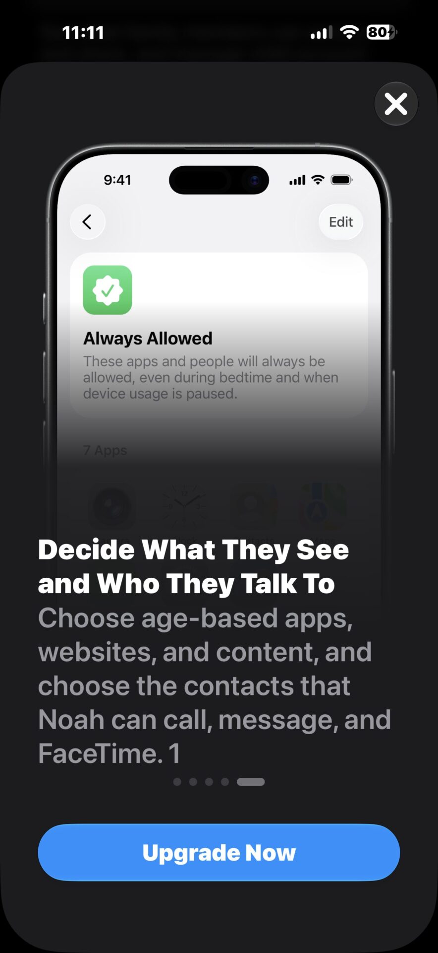 Communication Safety settings in iOS 27 for children