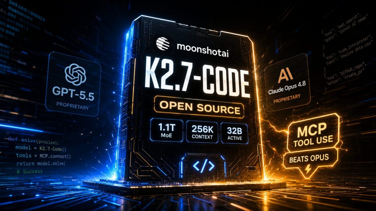 Kimi-K2.7-Code Is Here and It Is Open Source – What Moonshot AI Just Shipped