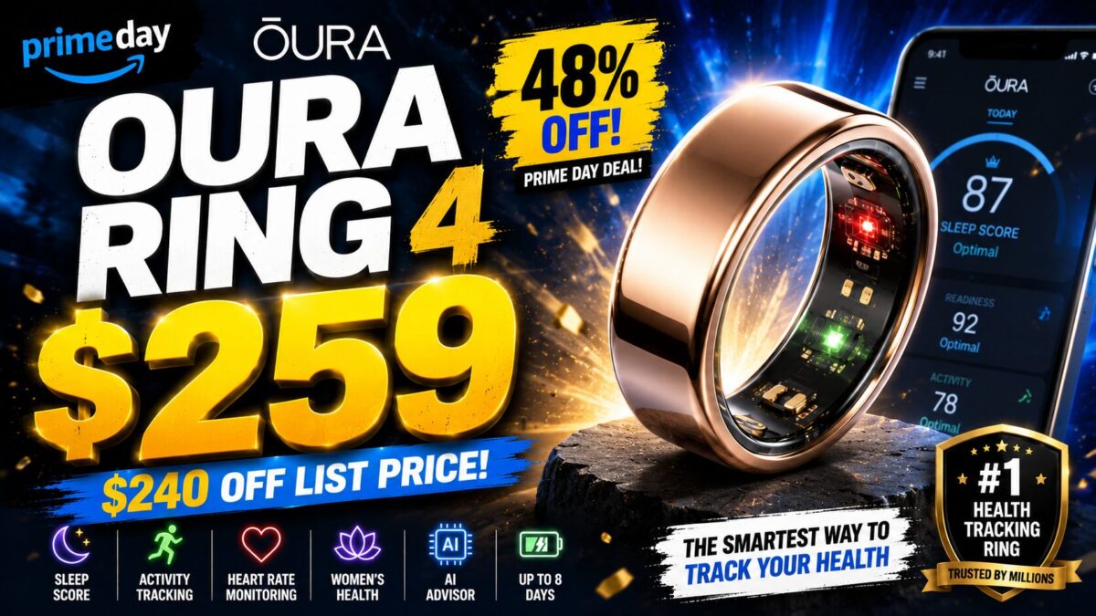 Oura Ring 4 Drops to 9 on Amazon for Prime Day (48% Off) Oura Ring 4 Drops to 9 on Amazon for Prime Day (48% Off)