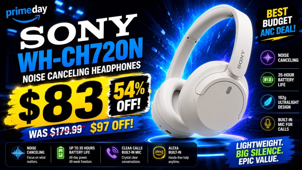 Sony WH-CH720N Drops to  on Amazon for Prime Day (54% Off)