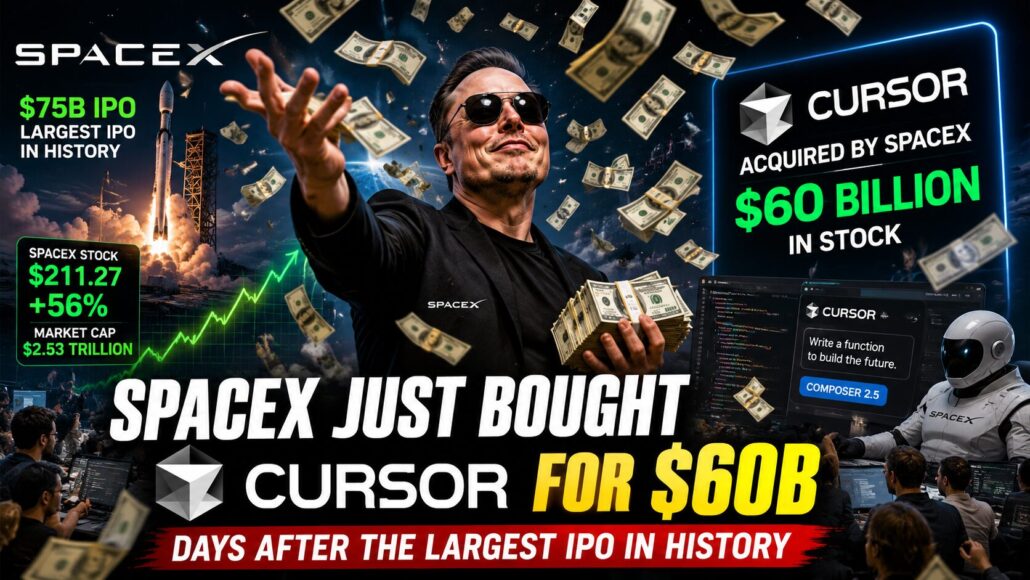 SpaceX Just Bought Cursor for B, Days After the Largest IPO in History