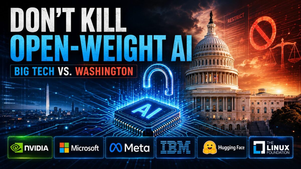 Nvidia, Microsoft, and Meta Tell Washington: Don’t Kill Open-Weight AI Nvidia, Microsoft, and Meta Tell Washington: Don’t Kill Open-Weight AI