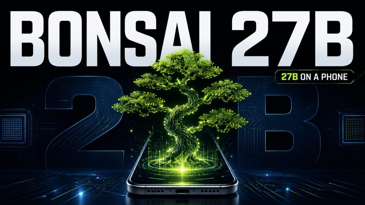 PrismML’s Bonsai 27B Shrinks a 27B AI Model to 3.9GB PrismML’s Bonsai 27B Shrinks a 27B AI Model to 3.9GB